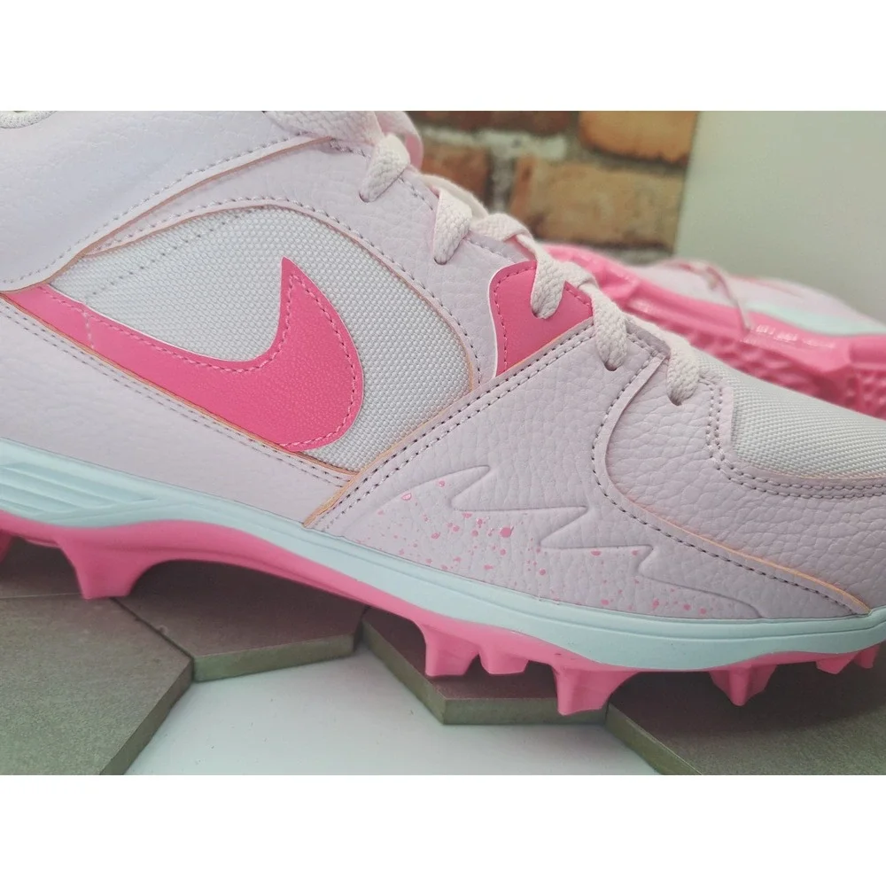 Jordan Stadium 90 Low TD Football Cleats Pink Foam Men Sz 13 Retro 1 I V 5 Nike